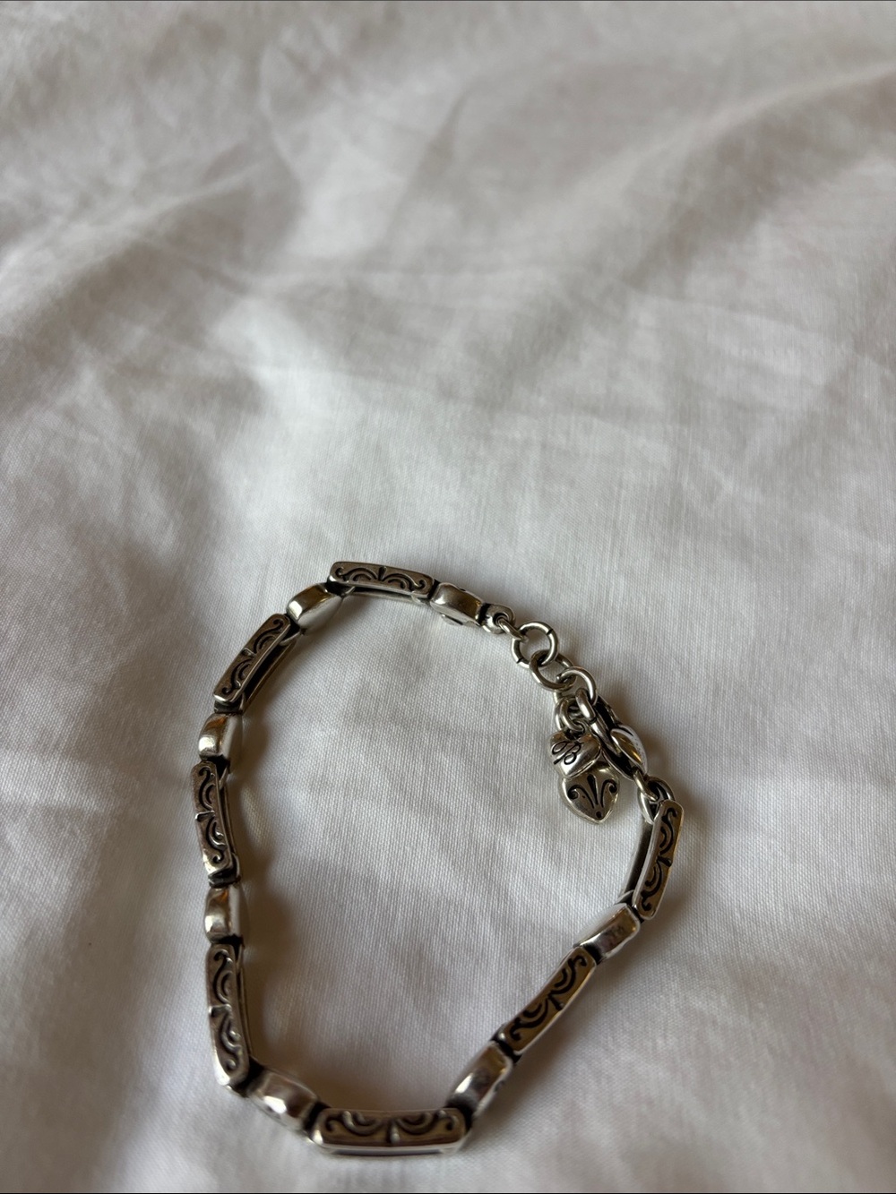 Brighton Silver Decorative Link Bracelet - Silver